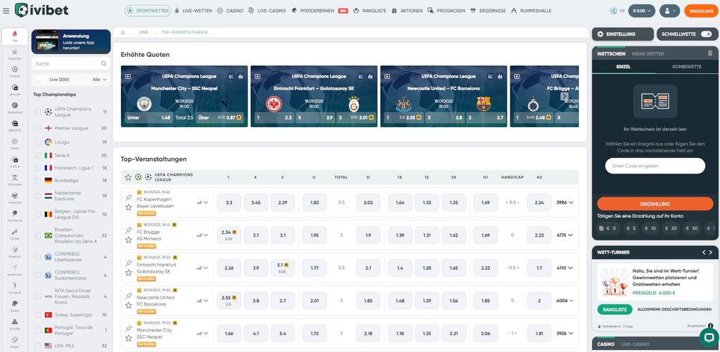 Ivibet Sportwetten